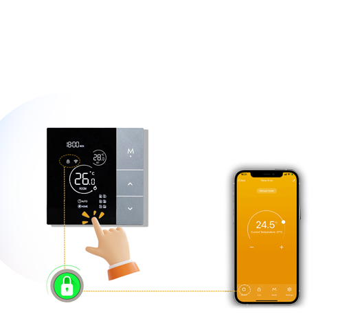 Children Lock water heater thermostat